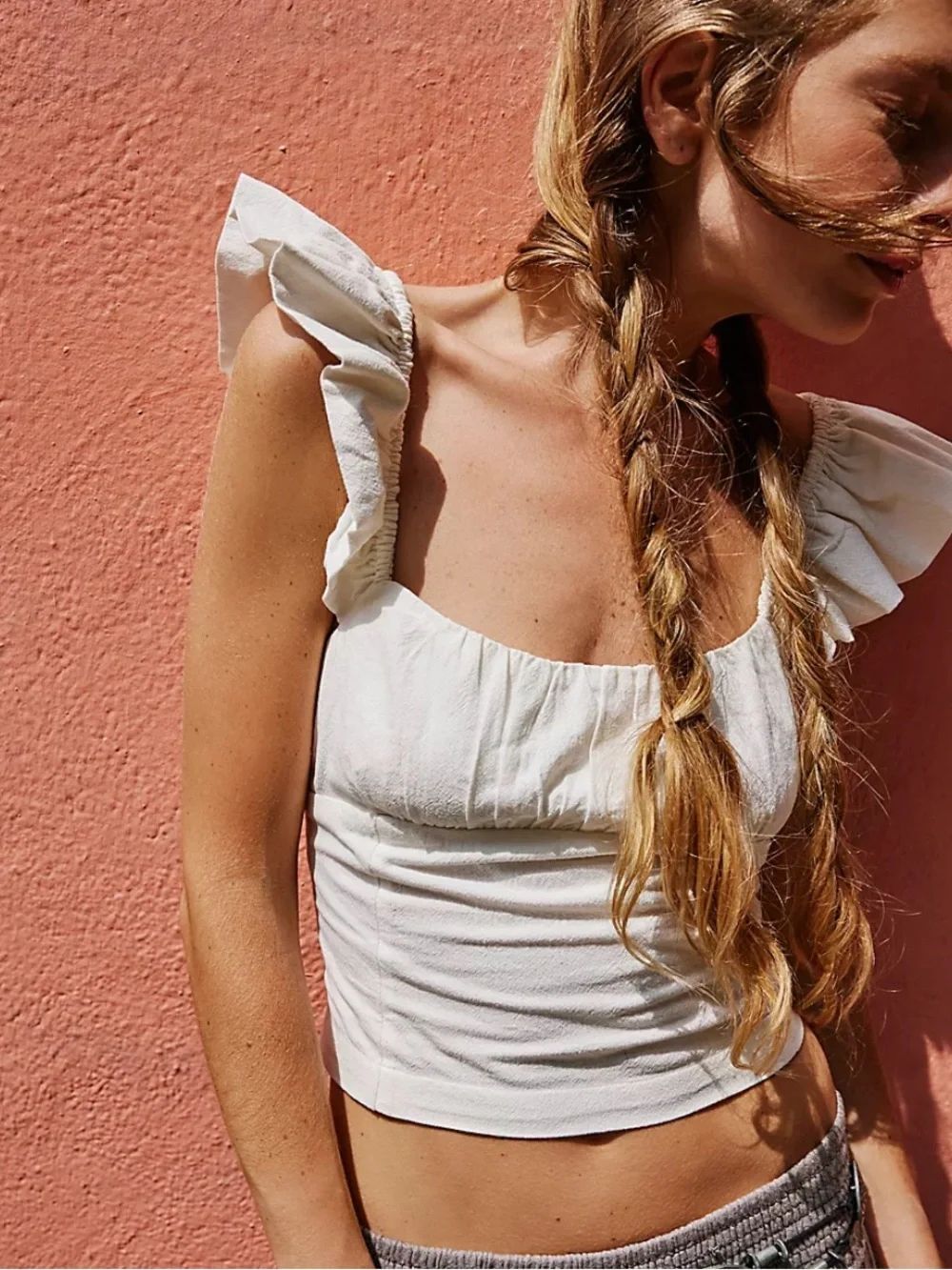 Free People Vittoria Top White Large NWT